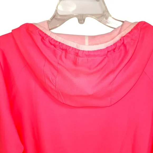 PENNANT-Woman's Sportswear-Jacket-SIZE SMALL-Quarter Zip-Hoodie-Pink-White-NWT - Picture 5 of 14